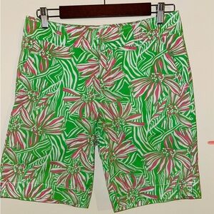 Lilly Pulitzer Sunny Side Lion Resort wear Bermuda Shorts Sz.4 FREE SHIPPING